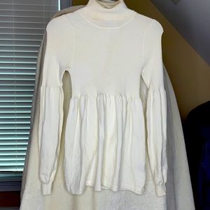 Cream turtle neck sweater